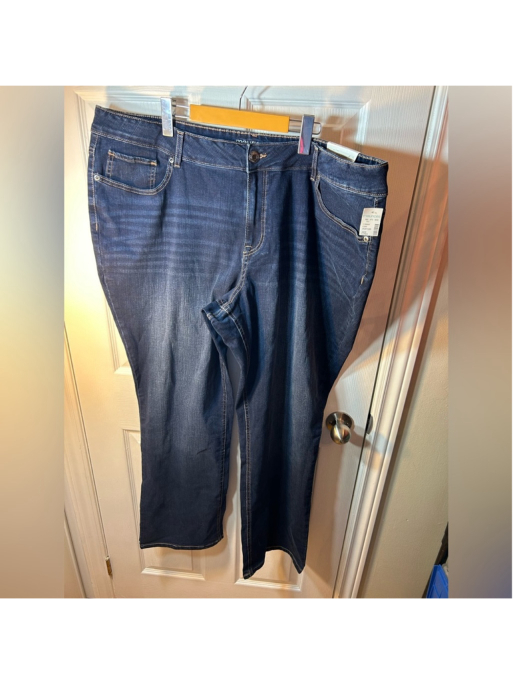 m jeans by maurices Classic Slim Boot Mid Rise Jean size 24W Long - Picture 4 of 10